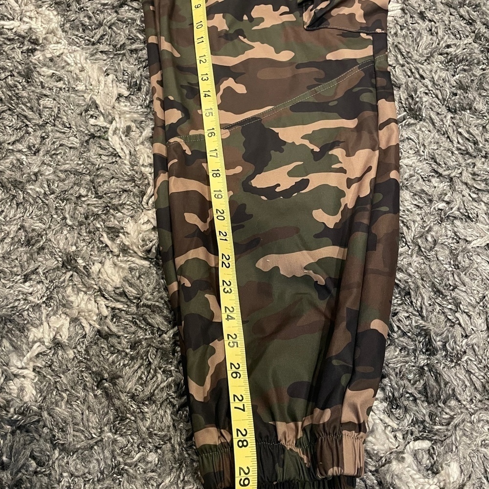Womens Cargo Camo Pants High Waist Slim Fit Jogger Size XXL - Picture 7 of 12